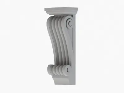 Scroll Corbel 52 - 3D Printable 3D model