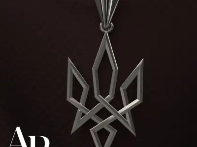 Ukrainian Trident 3D print model 5