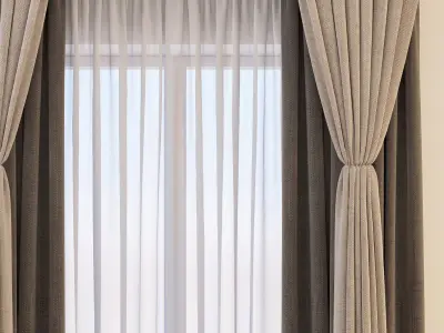 Set 26 Curtains 3D model