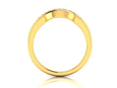 Solitaire Engagement ring 3D print model 20