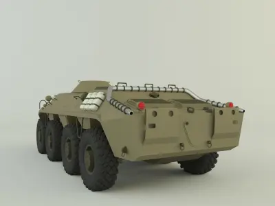 btr-70 military vehicle 3D model