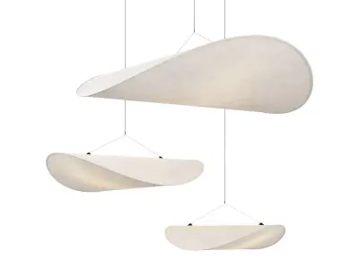 Wabi-sabi Tense Pendant Lamp Dia 70 90 120 3D model