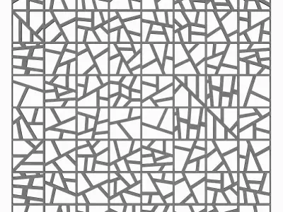 Tile concrete angle line n4 3D model