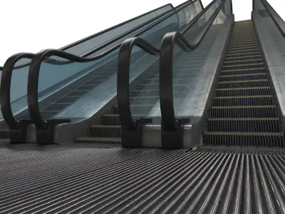 escalator rigged Low-poly 3D model