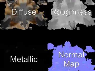 Anteater Model Pack  Detailed and Versatile D Creature Low-poly 3D model