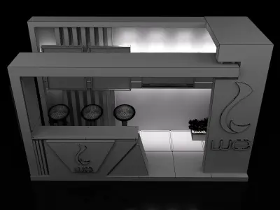 ooth Exhibition Stand a153 3D model