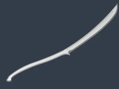 Elven Sword 3D print model