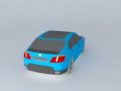 Blue car  NEG N3 2004 Free 3D model