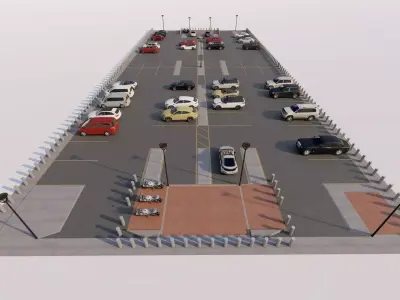Parking-Parking Lot 3D model