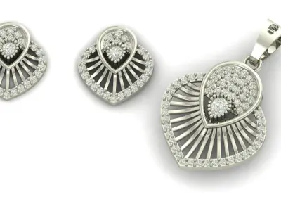Pendant Necklace 3D print model 23