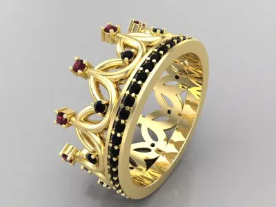 Ring M64 The luxury for women and men  ring wedding 3D print model