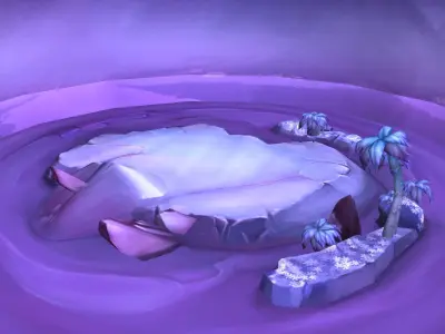 Game Low Modal - Aladdin Desert Ground Night 02 3D model