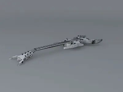 Inferno guitar Free 3D model