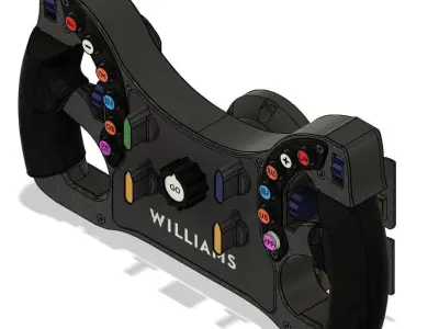 Williams F1 Steering Wheel 3D Model for Sim Racing PC Compatible 3D print model