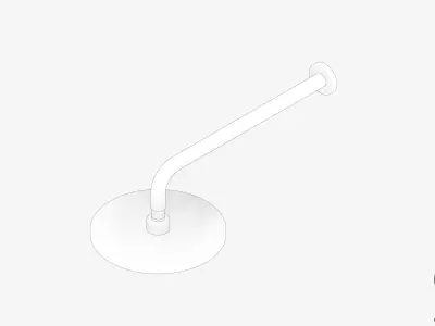 Shower - Head - Luxury - Vivid Low-poly 3D model