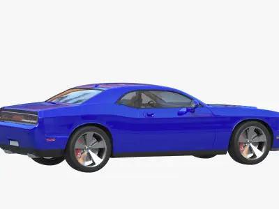 Muscle car 3D model purchase