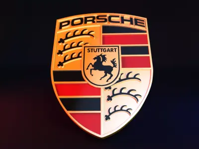 Porsche Logo 3D model