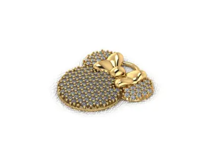 Minnie Mouse Medal 3D print model