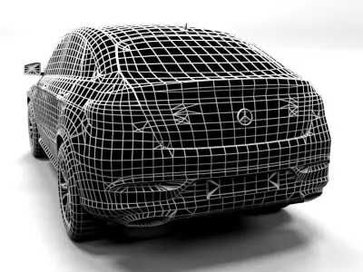 MERCEDES GLE COUPE 2016 LOWPOLY Low-poly 3D model