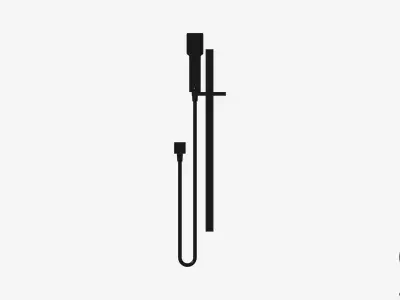 Shower - Rail - Luxury - Lane - Deluxe Low-poly 3D model