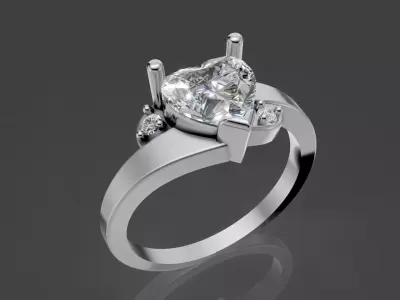 Woman Lux Ring 3D print model