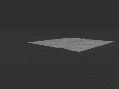 Desert square Free low-poly 3D model