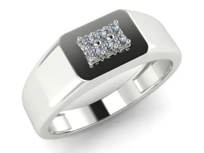 light weight gold diamond rings-C111116SKCH2025988-wt-5-10 3D print model