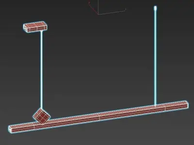 norma led linear pendant light 3D model