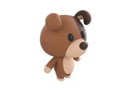 Character147 Rigged Dog 3D model