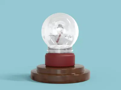 Snow Globe Free low-poly 3D model