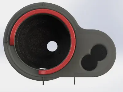 QS-S4 Throttle Cover 3D model