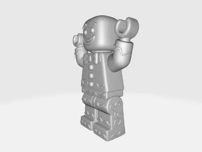 LEGO Gingerbread Man Holiday Mini Figure Christmas Cookie  3D print model