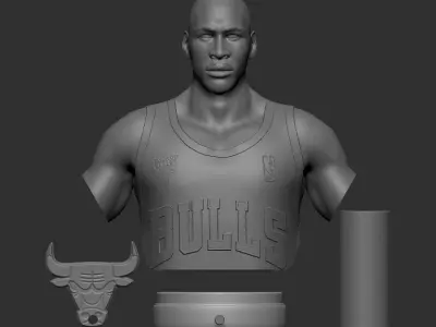  Micheal Jordan 3D Printable 5 3D print model