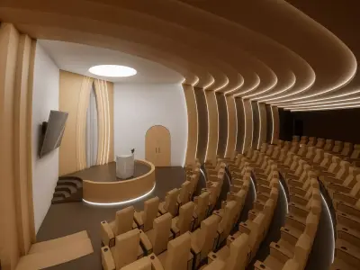 Theater for Lawyer Society  Modern Auditorium Interior 3D model