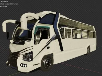 Matatu a Kenyan PSV 3D model