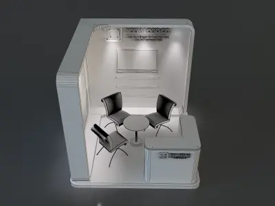 Booth Exhibition Stand a655a 3D model