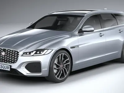 Jaguar XF Wagon 2021 3D model