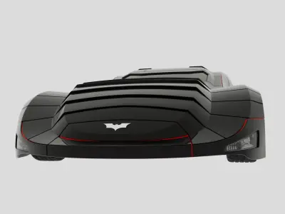 batmobil batman car Low-poly 3D model