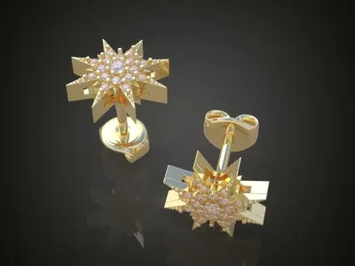 My 10 Beautiful and Graceful 3d printable Earring models  3D Model Pack