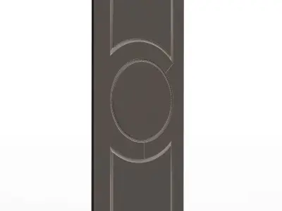 Wardrobe Door Classic 1 Low-poly 3D model