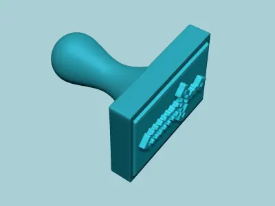 Stamp 87 Minecraft Sword - Fondant Decoration Maker Toy 3D print model