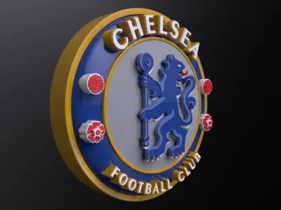 Chelsea logo 3D model 3D model