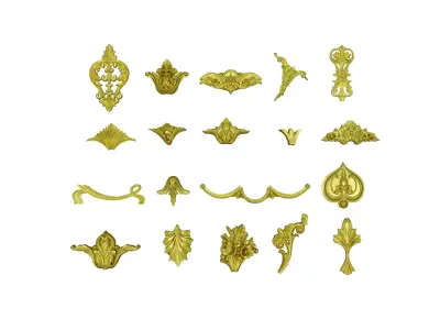 Acanthus Leaves Collection 13  3D model