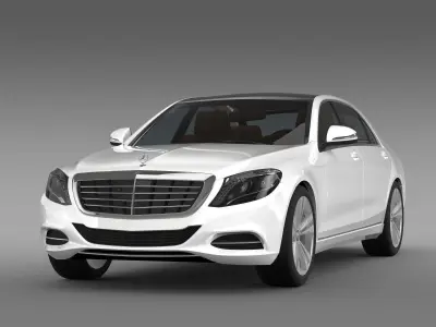 Mercedes Benz S 500 Lang V222 2016 3D model