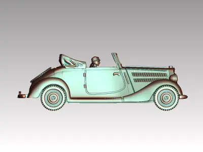 car and driver 3D print model