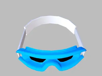 Eye Safety Googles Low-poly 3D model