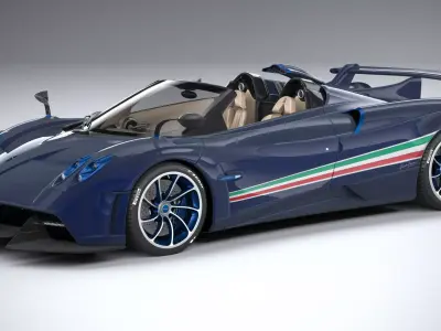 Pagani Huayra Tricolore 2021 3D model