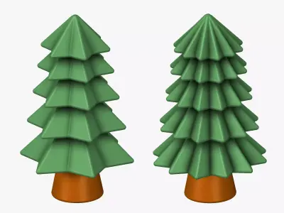 Pine Tree Set 3D print model