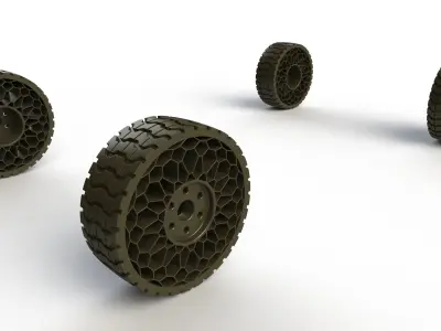 Airless tyre 3D print model