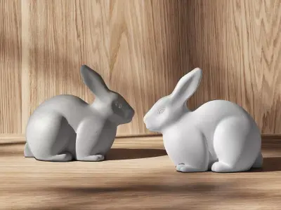 Pan Pan Decorative Rabbit 3D model